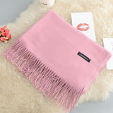 Cashmere Women Scarf 2019 New Warm Shawl Foulard Femme Pashmina Kerchief Wool Stole Head Neck Long Winter Scarves for Ladies