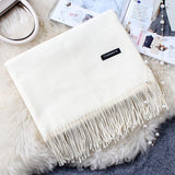 Cashmere Women Scarf 2019 New Warm Shawl Foulard Femme Pashmina Kerchief Wool Stole Head Neck Long Winter Scarves for Ladies