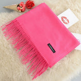 Cashmere Women Scarf 2019 New Warm Shawl Foulard Femme Pashmina Kerchief Wool Stole Head Neck Long Winter Scarves for Ladies