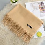 Cashmere Women Scarf 2019 New Warm Shawl Foulard Femme Pashmina Kerchief Wool Stole Head Neck Long Winter Scarves for Ladies