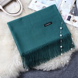 Cashmere Women Scarf 2019 New Warm Shawl Foulard Femme Pashmina Kerchief Wool Stole Head Neck Long Winter Scarves for Ladies