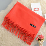 Cashmere Women Scarf 2019 New Warm Shawl Foulard Femme Pashmina Kerchief Wool Stole Head Neck Long Winter Scarves for Ladies