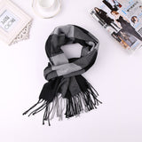 2019 Luxury Brand Men's Winter Plaid Scarf  warm women Cashmere shawls Scarves Casual Tassel Scarfs Man Business scarf pashmina