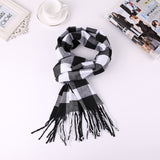 2019 Luxury Brand Men's Winter Plaid Scarf  warm women Cashmere shawls Scarves Casual Tassel Scarfs Man Business scarf pashmina