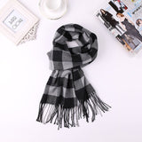 2019 Luxury Brand Men's Winter Plaid Scarf  warm women Cashmere shawls Scarves Casual Tassel Scarfs Man Business scarf pashmina