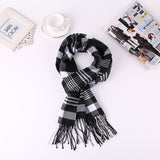 2019 Luxury Brand Men's Winter Plaid Scarf  warm women Cashmere shawls Scarves Casual Tassel Scarfs Man Business scarf pashmina