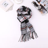 2019 Luxury Brand Men's Winter Plaid Scarf  warm women Cashmere shawls Scarves Casual Tassel Scarfs Man Business scarf pashmina