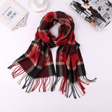 2019 Luxury Brand Men's Winter Plaid Scarf  warm women Cashmere shawls Scarves Casual Tassel Scarfs Man Business scarf pashmina