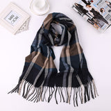 2019 Luxury Brand Men's Winter Plaid Scarf  warm women Cashmere shawls Scarves Casual Tassel Scarfs Man Business scarf pashmina