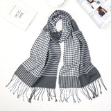 2019 Luxury Brand Men's Winter Plaid Scarf  warm women Cashmere shawls Scarves Casual Tassel Scarfs Man Business scarf pashmina