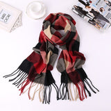 2019 Luxury Brand Men's Winter Plaid Scarf  warm women Cashmere shawls Scarves Casual Tassel Scarfs Man Business scarf pashmina