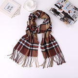 2019 Luxury Brand Men's Winter Plaid Scarf  warm women Cashmere shawls Scarves Casual Tassel Scarfs Man Business scarf pashmina