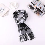 2019 Luxury Brand Men's Winter Plaid Scarf  warm women Cashmere shawls Scarves Casual Tassel Scarfs Man Business scarf pashmina