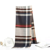 2019 Luxury Brand Men's Winter Plaid Scarf  warm women Cashmere shawls Scarves Casual Tassel Scarfs Man Business scarf pashmina