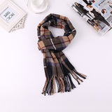 2019 Luxury Brand Men's Winter Plaid Scarf  warm women Cashmere shawls Scarves Casual Tassel Scarfs Man Business scarf pashmina