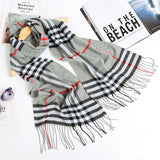 2019 Luxury Brand Men's Winter Plaid Scarf  warm women Cashmere shawls Scarves Casual Tassel Scarfs Man Business scarf pashmina