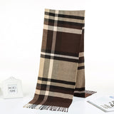 2019 Luxury Brand Men's Winter Plaid Scarf  warm women Cashmere shawls Scarves Casual Tassel Scarfs Man Business scarf pashmina