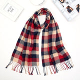 2019 Luxury Brand Men's Winter Plaid Scarf  warm women Cashmere shawls Scarves Casual Tassel Scarfs Man Business scarf pashmina