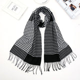 2019 Luxury Brand Men's Winter Plaid Scarf  warm women Cashmere shawls Scarves Casual Tassel Scarfs Man Business scarf pashmina