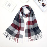 2019 Luxury Brand Men's Winter Plaid Scarf  warm women Cashmere shawls Scarves Casual Tassel Scarfs Man Business scarf pashmina