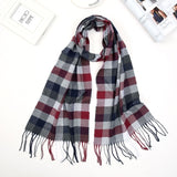 2019 Luxury Brand Men's Winter Plaid Scarf  warm women Cashmere shawls Scarves Casual Tassel Scarfs Man Business scarf pashmina