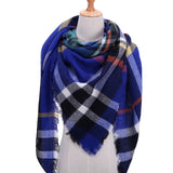 Designer 2019 knitted spring winter women scarf plaid warm cashmere scarves shawls luxury brand neck bandana  pashmina lady wrap