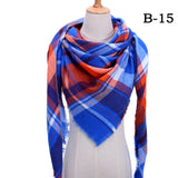 Designer 2019 knitted spring winter women scarf plaid warm cashmere scarves shawls luxury brand neck bandana  pashmina lady wrap